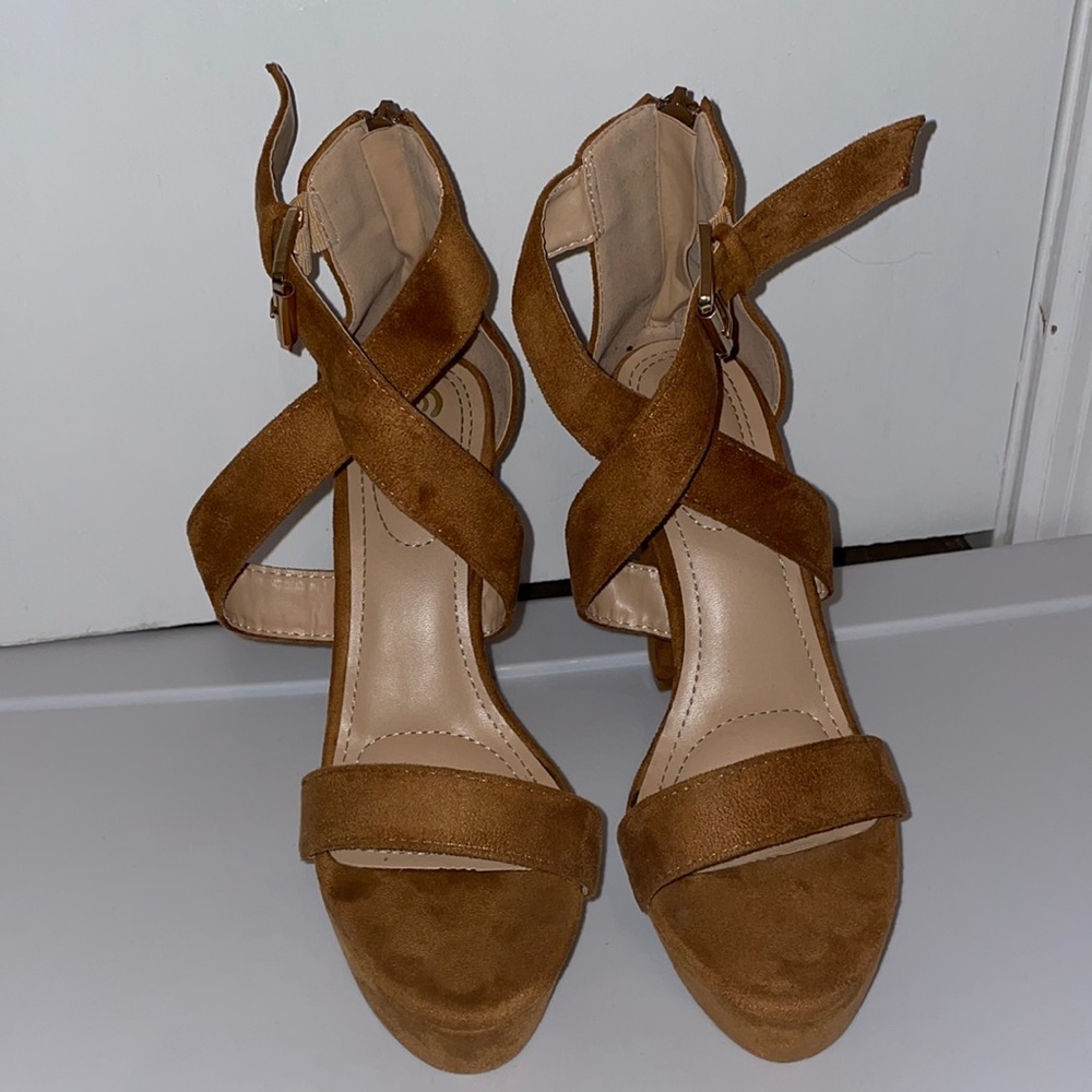 Brown Suede heels